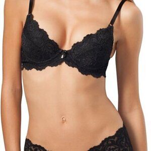 Smart & Sexy Signature Lace Push-up Bra 38C Black Hue Lace 85046